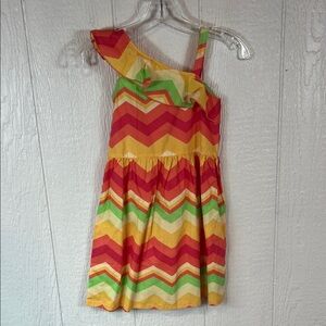 Girls Beebay Colorful Chevron Kids Dress
